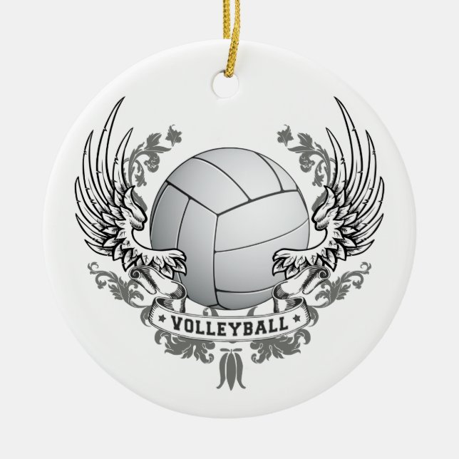 El voleibol se va volando el ornamento (Frente)