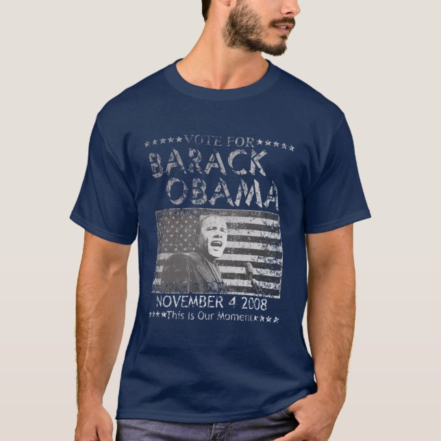 El voto para Barack Obama "esto es camiseta de (Anverso)