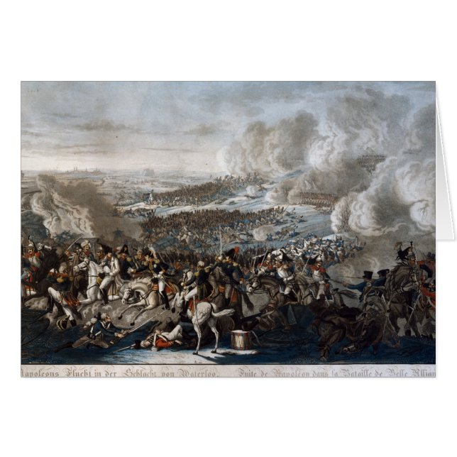 El vuelo de Napoleon de la batalla de Waterloo (Anverso (Horizontal))