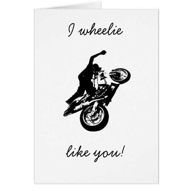 ¡El wheelie I tiene gusto de usted! (Frente)