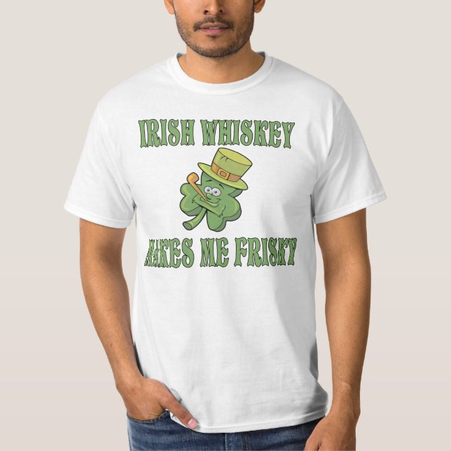 El whisky irlandés me hace la camiseta juguetona (Anverso)