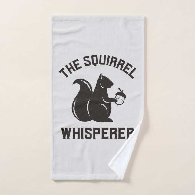 El Whisperer de la ardilla | Squirrel Lover (Toalla de mano)