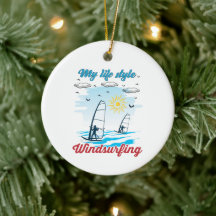 El Windsurf es mi ornamento cerámico estilo vida