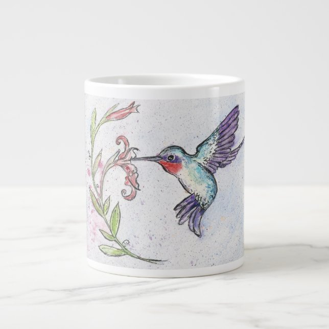 El Winsome Hummingbird en una taza / copa (Frente)