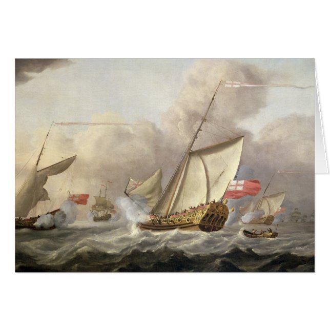 El yate real "Maria" que intercambia saludos (Anverso (Horizontal))