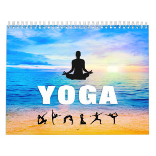 El yoga es el calendario del muro de la vida