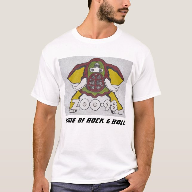 EL ZOO 98 KZEW Hogar de Rock y Roll. Camiseta (Anverso)