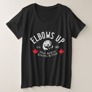 ¡Elbows Arriba! Camisa de tamaño más grande