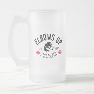 ¡Elbows Arriba! Jarra de cerveza