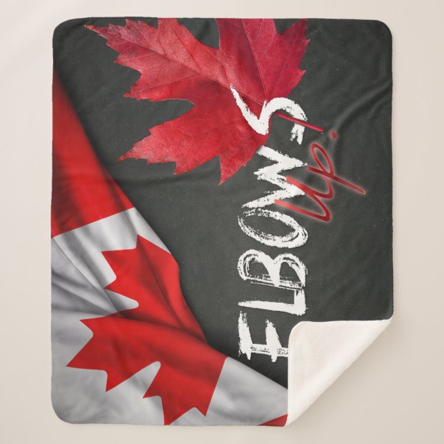 ¡Elbows Arriba! Manta sherpa (Anverso)