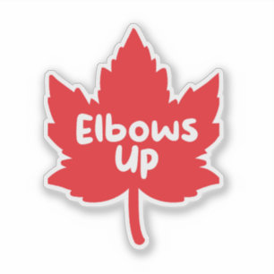 Elbows Up Canada Pegatina