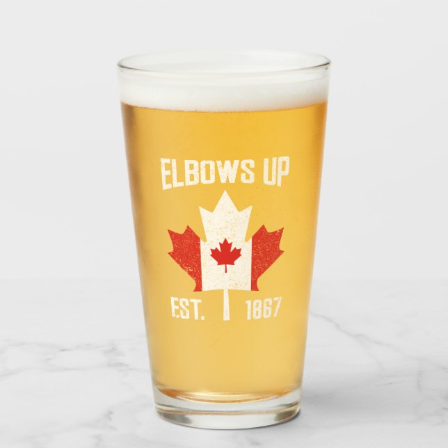 Elbows Up Canada True North Strong Orud Canadian (Anverso (lleno))