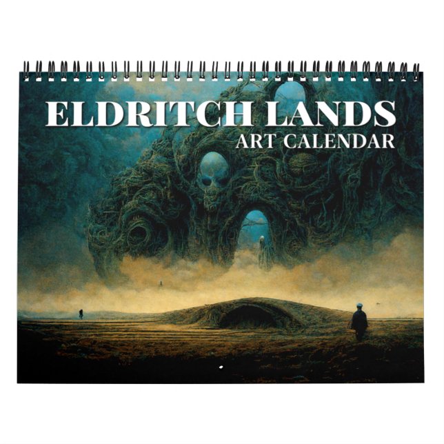 Eldritch Lands 2026: Calendario de arte de fantasí (Tapa)