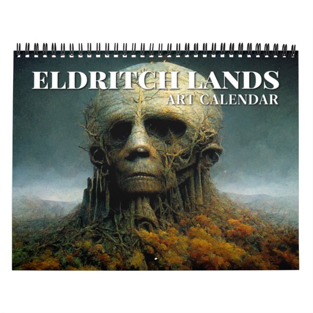 Eldritch Lands 2026 Calendario de arte de fantasía (Tapa)