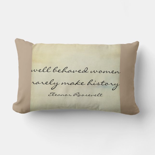 Eleanor Roosevelt cita el lanzamiento de almohada  (Anverso)