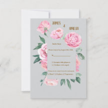 Elección de comida para la respuesta de boda de Ro