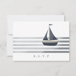 Elección de comidas de RSVP náuticas en barco de v