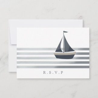 Elección de comidas de RSVP náuticas en barco de v