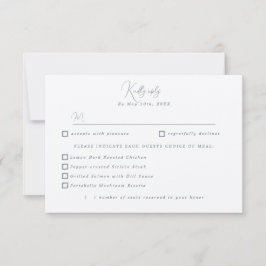 Elección de comidas de RSVP náuticas en barco de v