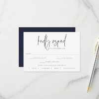 Elección de la comida RSVP de Boda en Fase de Luna