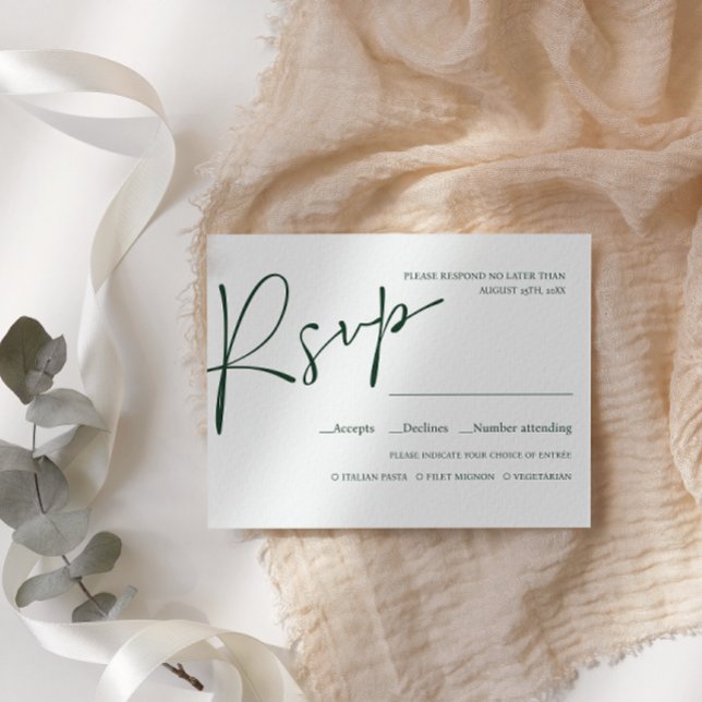 Elección de la COMIDA RSVP RSVP WEDDING con guión  (Subido por el creador)