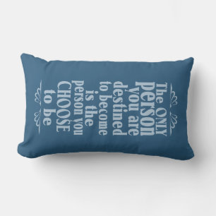 Elección motivacional personalizado almohada arroj