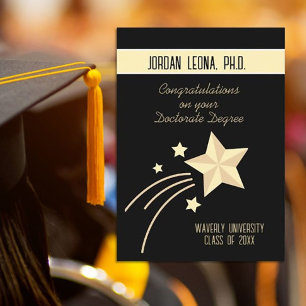 ¡Elección principal! Tarjeta de graduación de doct