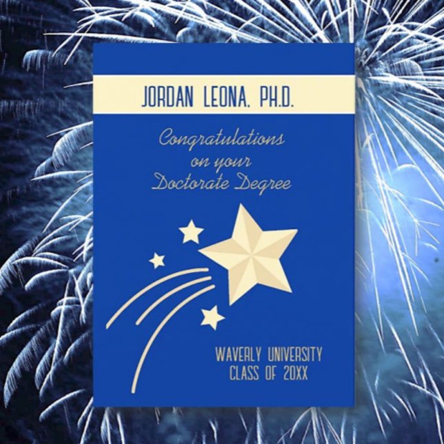 ¡Elección principal! Tarjeta de graduación de doct (Subido por el creador)