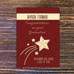 ¡Elección principal! Tarjeta de graduación del per