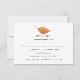 Elección simple de comida Naranja RSVP