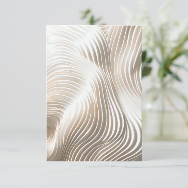 Elecciones de comidas de boda de mármol suave RSVP (Anverso de pie)