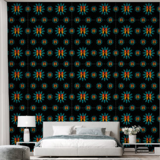 Electric Bloom Repeat – Papel pintado psicodélico 