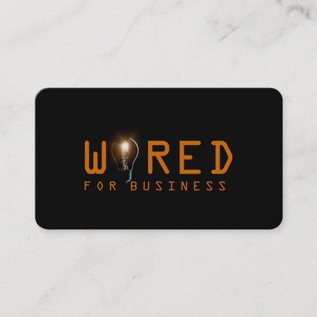 Electric, Electrician, tarjeta de visita (Anverso)