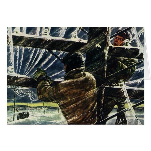 Electricista de negocios ventilado trabajando en t (Anverso (Horizontal))