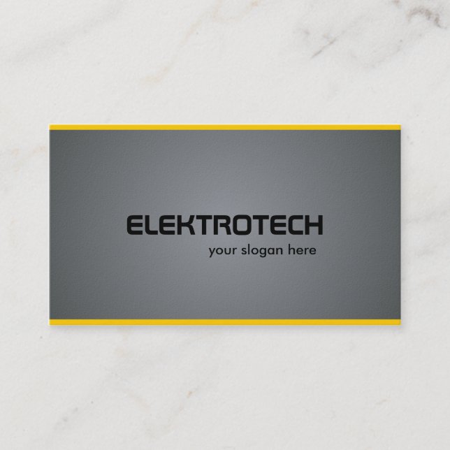 Electricista - tarjetas de visita (Anverso)