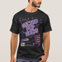 Electro camiseta de la púrpura del caramelo de