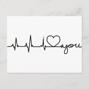Electrocardiograma postal Te amo