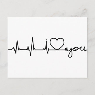 Electrocardiograma postal Te amo