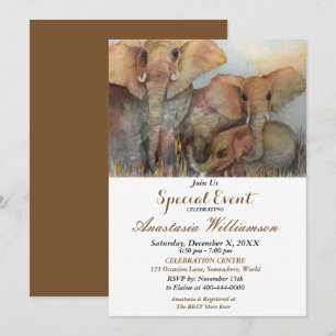 ELEFANTE 10.º CUMPLEAÑOS INVITACIÓN