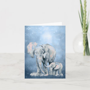 Elefante Acuarela Vida Silvestre Naturaleza Arte A