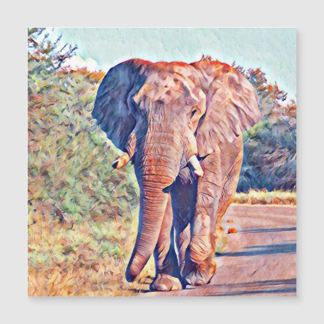 elefante acuarell (Anverso)