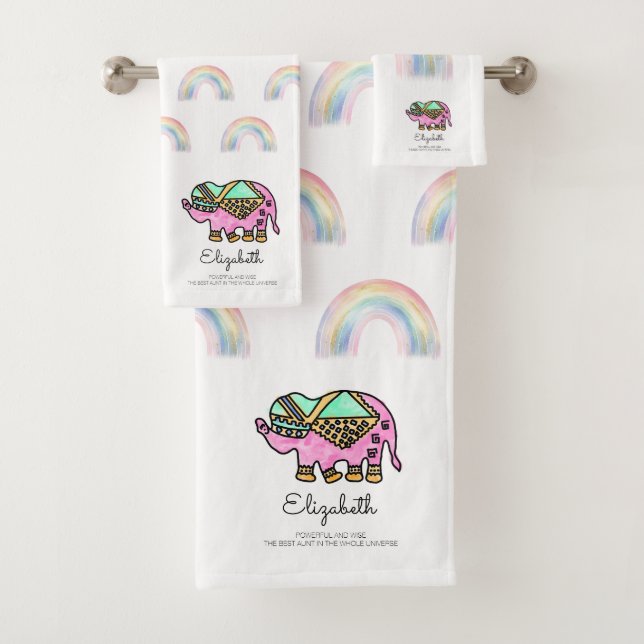 Elefante acuático personalizado arcoiris (In situ)