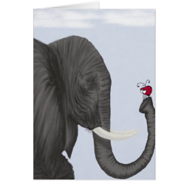Elefante Adorable y Ladybug Cuaderno (Frente)