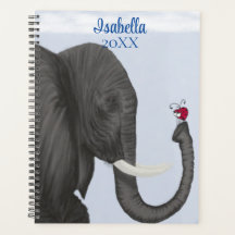 Elefante Adorable y Ladybug Cuaderno