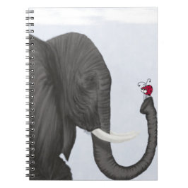 Elefante Adorable y Ladybug Cuaderno