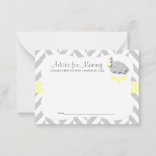 Elefante amarillo y gris Baby Shower SM - Consejo