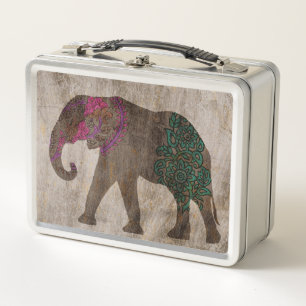 Elefante asiático tribal del zen