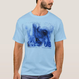 elefante azul con lágrima SAVE camiseta de EE.