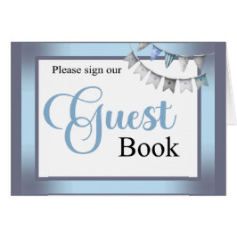 Elefante azul cúbico - Tarjeta de guía de cacahuet