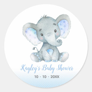 Elefante Baby Shower favorece a los Pegatinas por